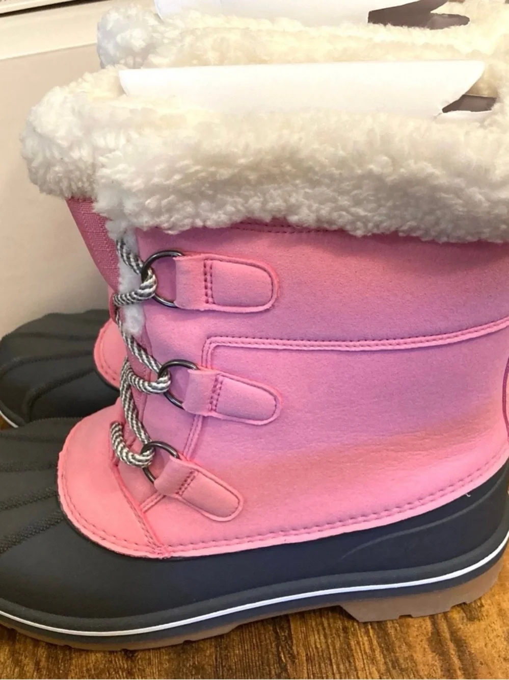 Kids' Kit Waterproof Snow Boots - Cat & Jack™ Pink Size 5 New